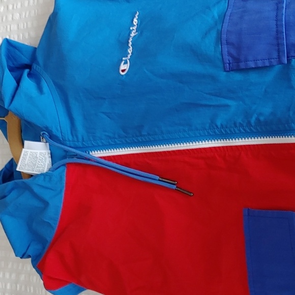 Nwot Women's Colorblock Oversized Cropped Jacket Size Medium - Picture 2 of 16